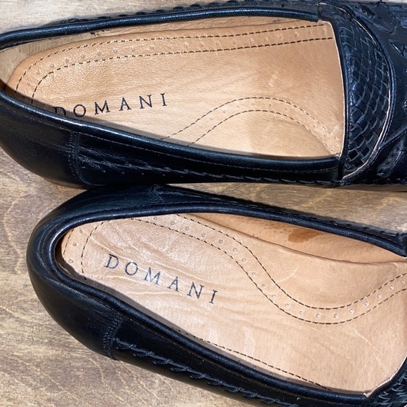 Domani mens black tasseled leather loafers size 13M - Picture 6 of 7